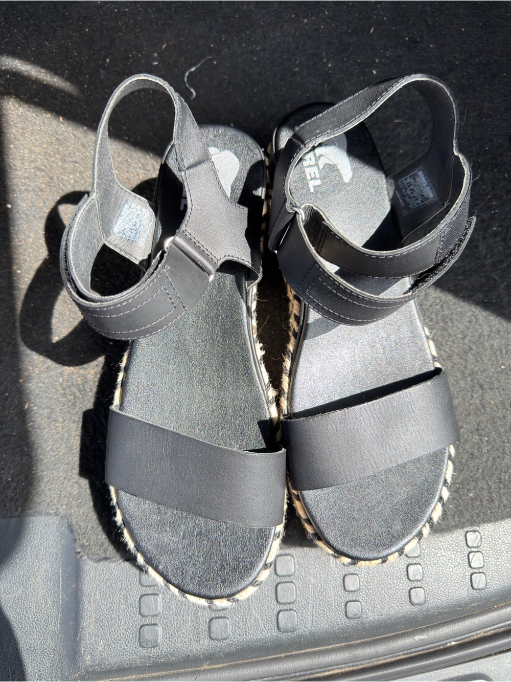 Sorel Black Women's Strappy Slingback Sandals
